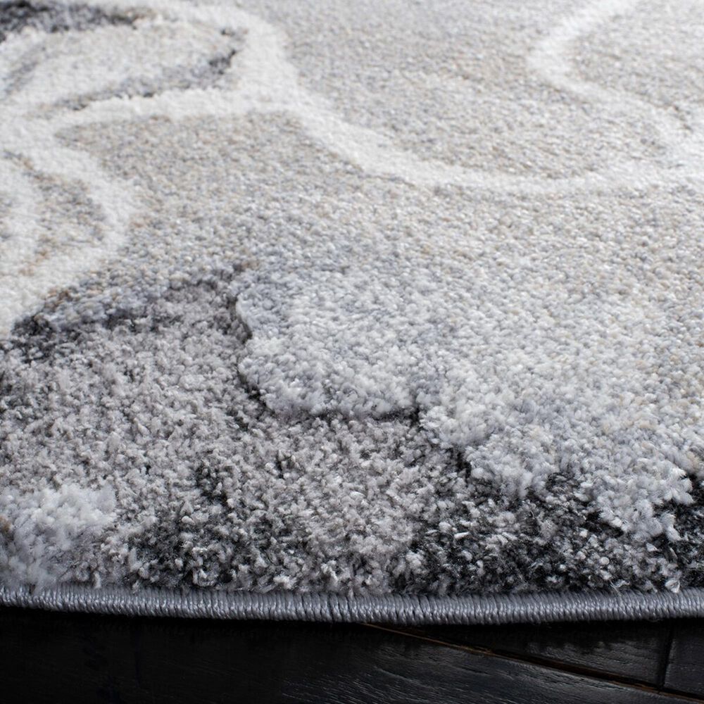 Safavieh Cyrus Shag CYR121G 3' Round Grey and Beige Area Rug, , large