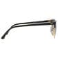 Rayban Glasses Clubmaster Classic Sunglasses with G-15 Green Lenses in Polished Black and Gold, , large