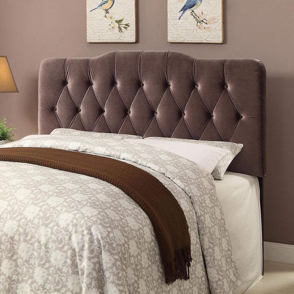 Accentric Approach Accentric Accents King Upholstered Headboard in Slate, , large
