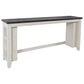 Waltham Madison County Sofa Console and 3 Stools in Vintage White and Barnwood, , large