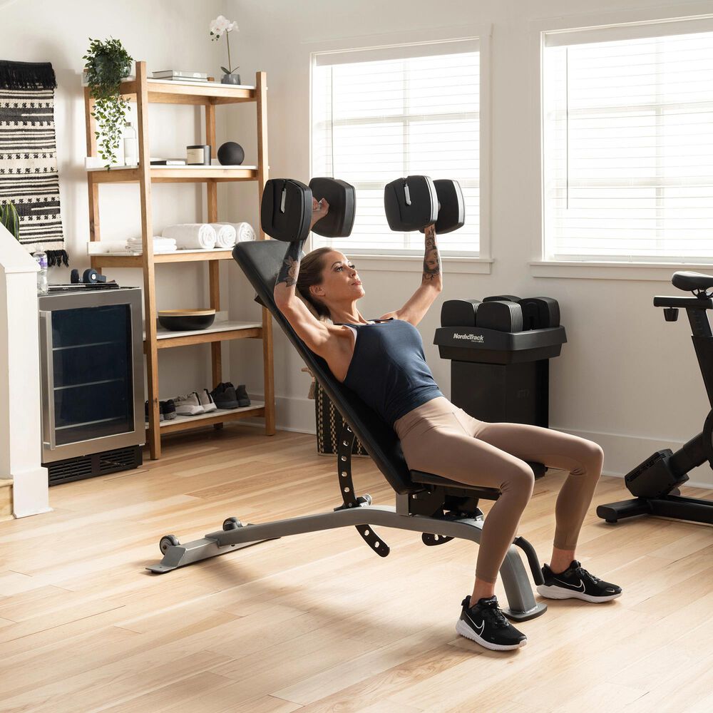 NordicTrack Adjustable Weight Bench in Black, , large
