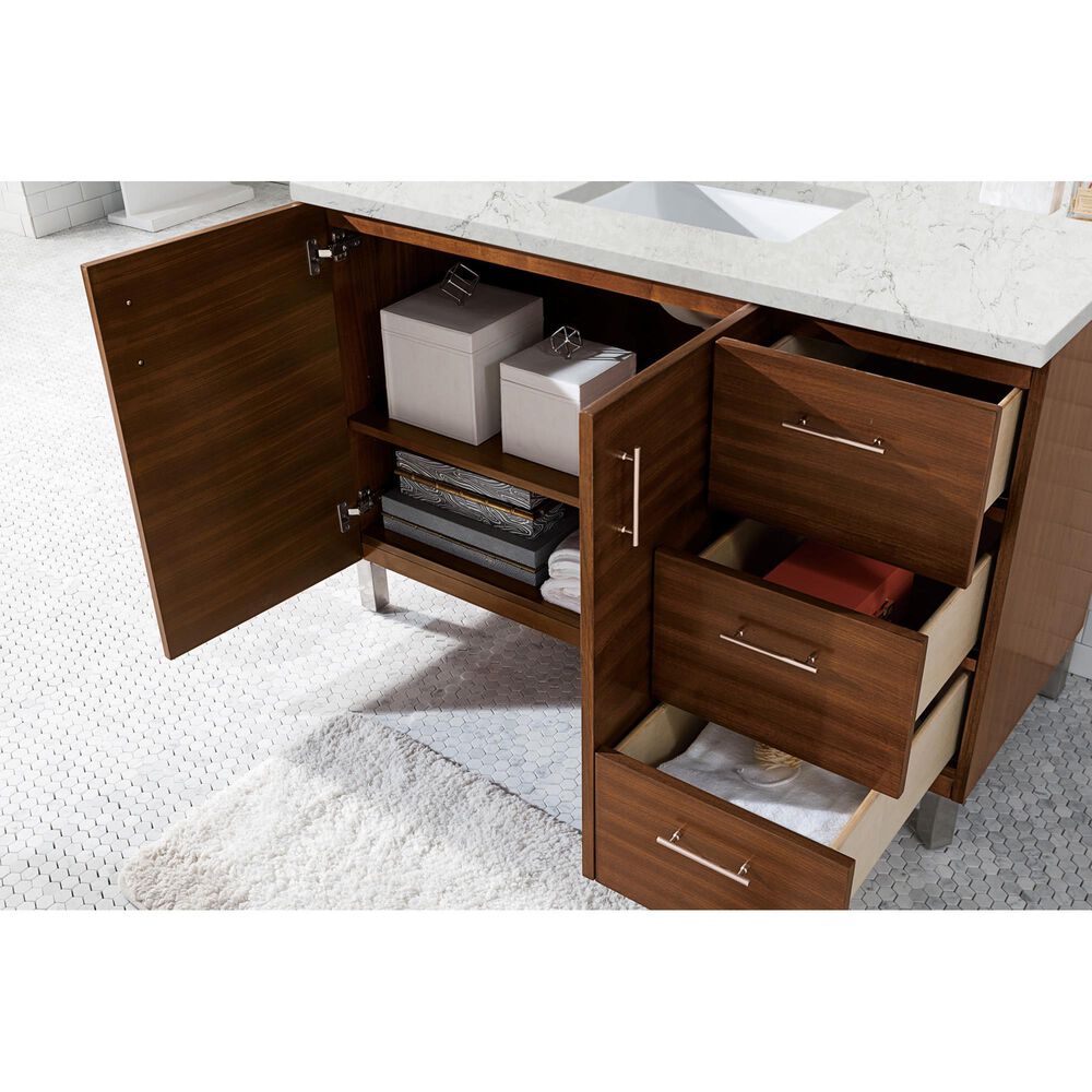 James Martin Metropolitan 48" Single Bathroom Vanity in American Walnut