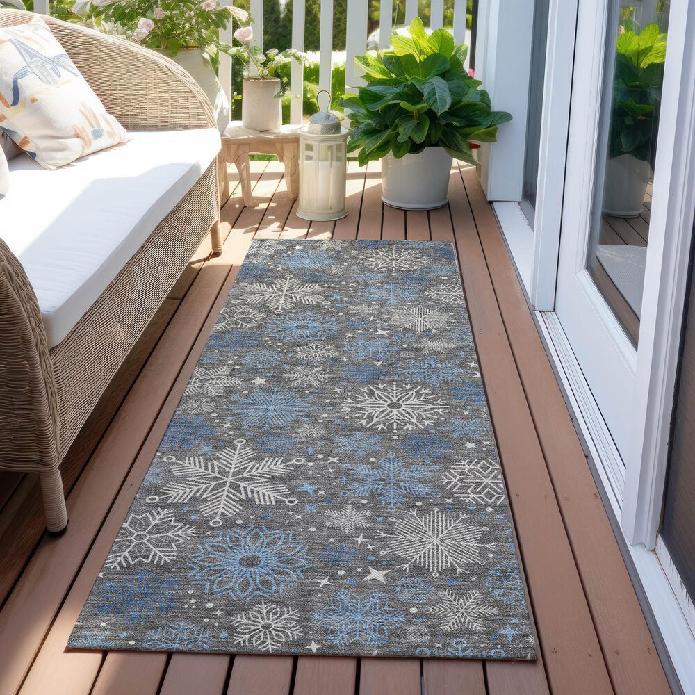 Dalyn Rug Company Wonderland WN31 2&#39;3&quot; x 7&#39;6&quot; Gray Indoor/Outdoor Runner, , large