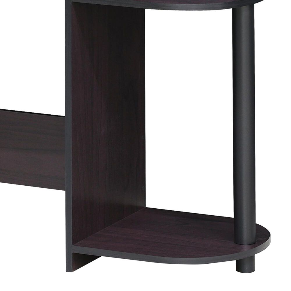 HOMLUX 32" Computer Desk with Two Drawers in Dark Walnut, , large