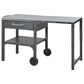 Hearth and Haven Outdoor Foldable Kitchen Cart with Side Table in Gray, , large
