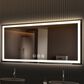 HOMLUX 60" x 36" LED Bathroom Makeup Mirror in Silver, , large
