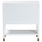 Baxton Studio Aiden 2-Door Accent Storage Cabinet in White and Brass, , large