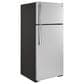 GE Appliances 17.5 Cu. Ft. Freestanding Top Freezer Refrigerator in Stainless Steel, , large