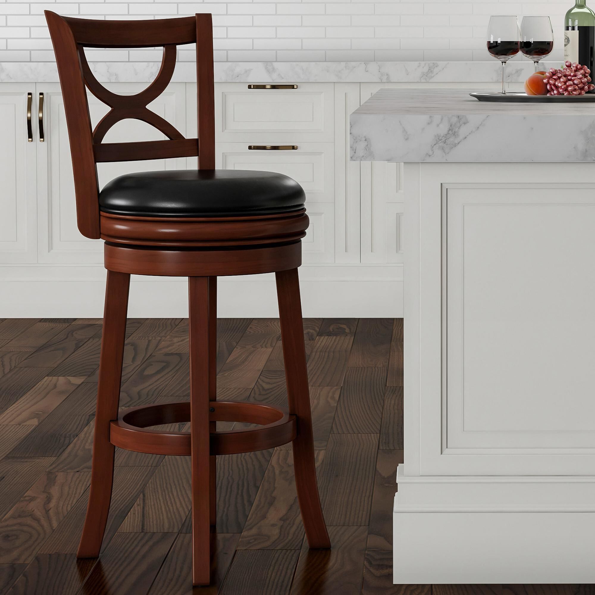High kitchen best sale stools with back