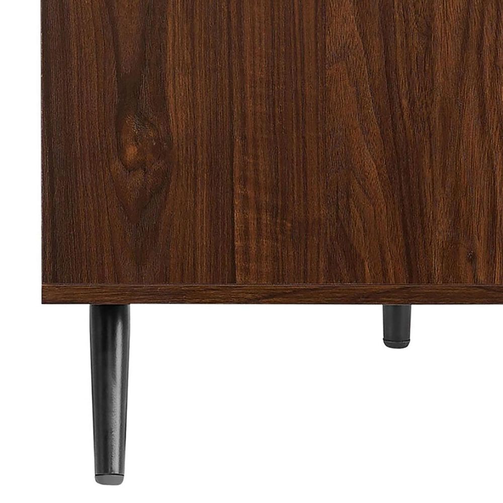 Walker Edison Angular 80&quot; TV Stand in Dark Walnut, , large