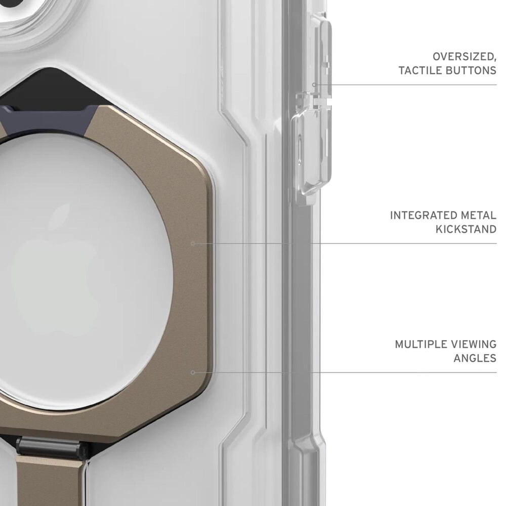 UAG Plasma XTE Series MagSafe Case for Apple iPhone 16 Pro Max in Clear and Titanium, , large