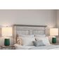Cal Lighting Crotone Ceramic Table Lamp in Dipped Emerald and Antique Brass, , large