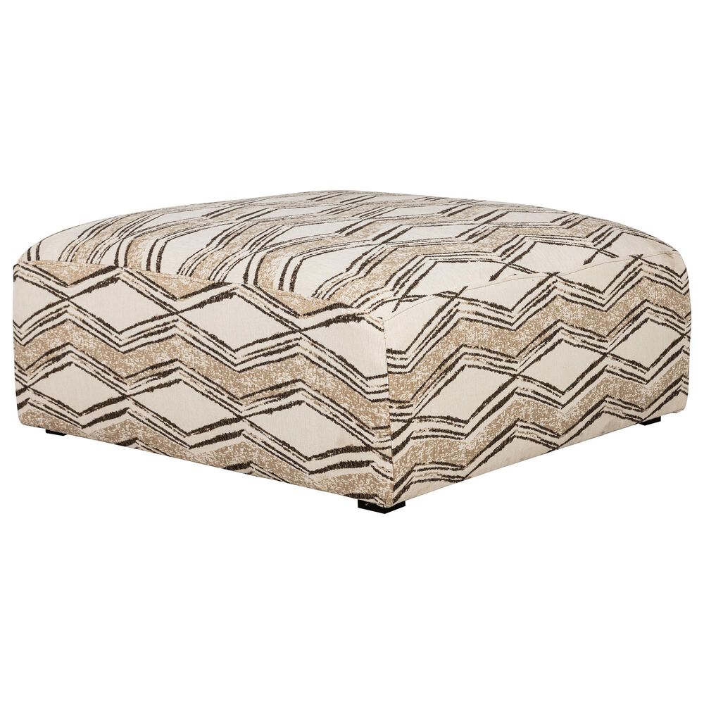Creature Comforts Houston Cocktail Ottoman in Karachi Oatmeal, , large