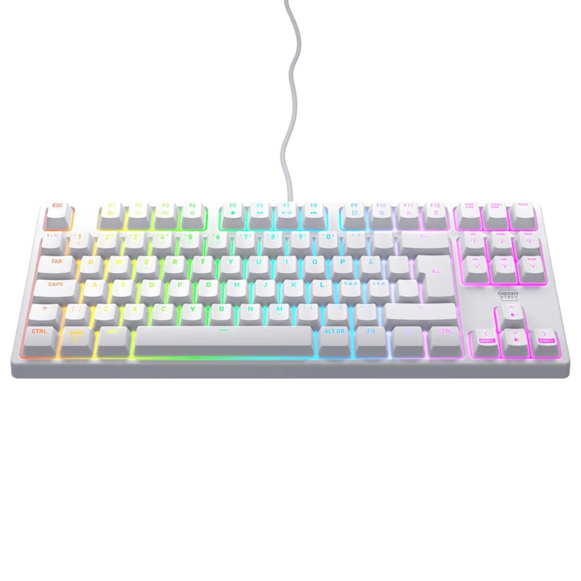 Cherry K4V2 TKL Gaming Keyboard in White