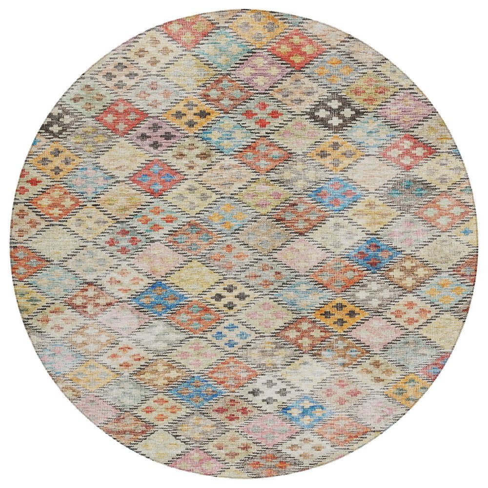 Dalyn Rug Company Solace SL6 8" Round Paprika Area Rug, , large