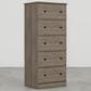 Lemoore Essential 23" 5-Drawer Chest in Park Elm, , large