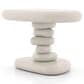 Furniture of America Rene Glossy End Table in Cream, , large