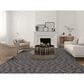 Radici USA Bellissima 010 8" x 10" Charcoal Area Rug, , large