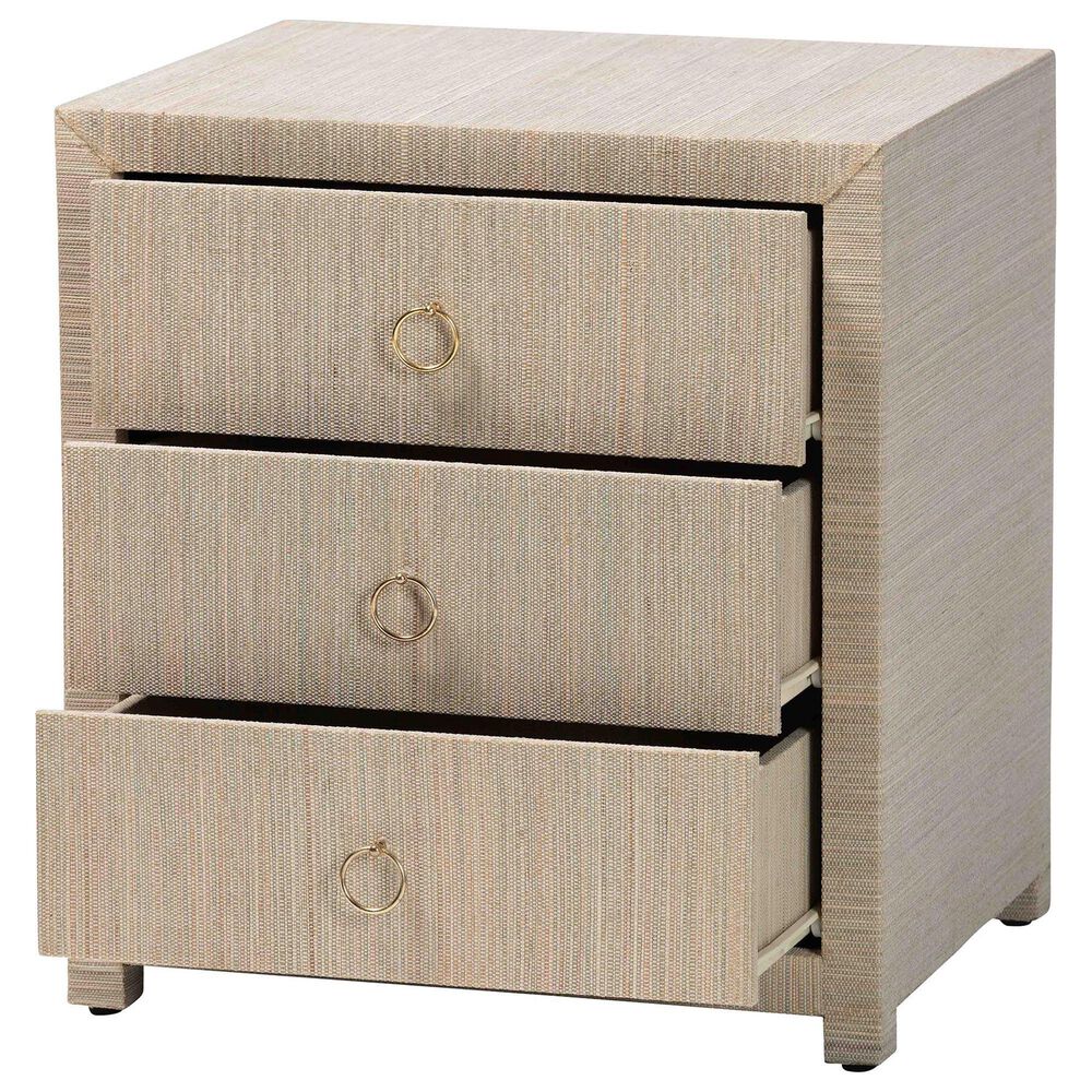 Baxton Studio Quinn 3-Drawer Nightstand in Natural, , large