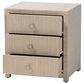 Baxton Studio Quinn 3-Drawer Nightstand in Natural, , large