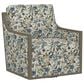 Emerald Home Furnishings Cecily Swivel Accent Chair in Blue Meadow, , large