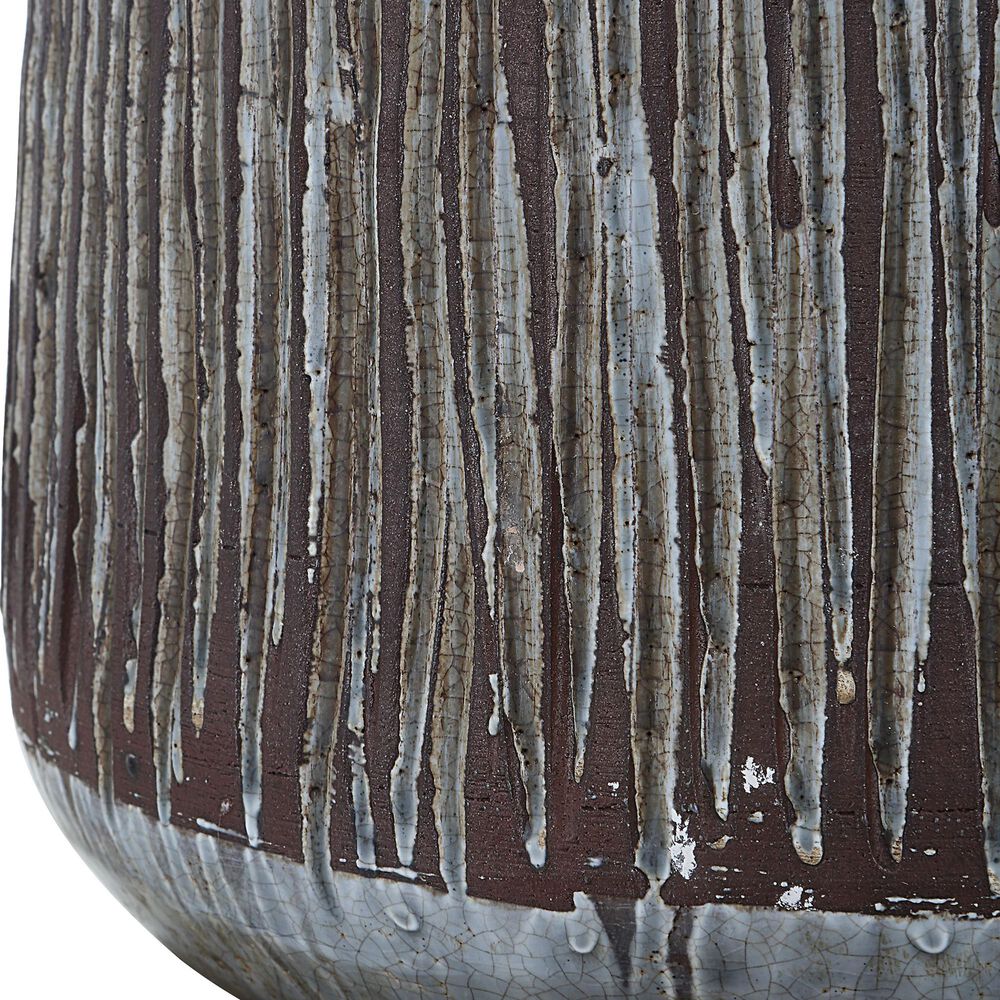 Uttermost Neolithic Table Lamp in Blue Gray, Rust Brown and Dark Bronze, , large