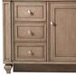 James Martin Vanities Bristol 48" Single Bathroom Vanity in Whitewashed Walnut with 3 cm Parisien Bleu Quartz Top and Rectangular Sink, , large