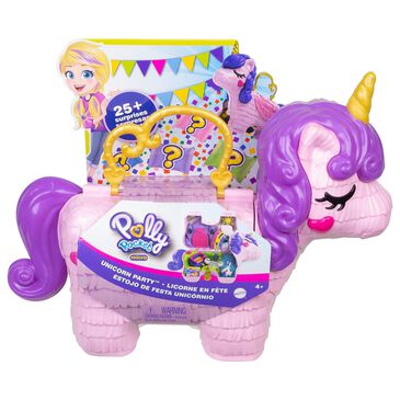 Polly Pocket Unicorn Party Playset, , large
