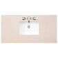 James Martin Vanities Athens 60" Single Bathroom Vanity in Glossy White with 3 cm Carrara White Marble Top and Rectangular Sink, , large