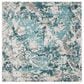 Safavieh Skyler SKY186M 4" Square Blue and Ivory Area Rug, , large
