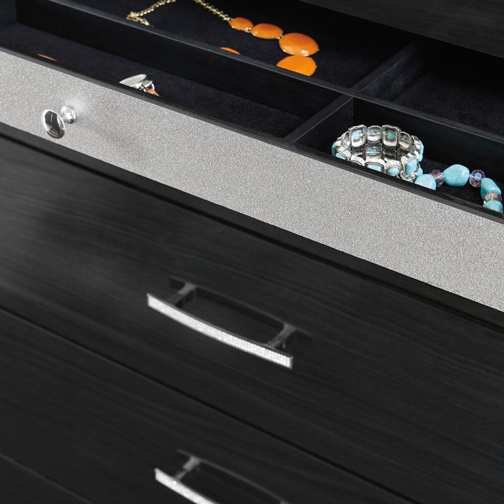 Signature Design by Ashley Starberry 5 Drawer Standard Chest in Black, , large
