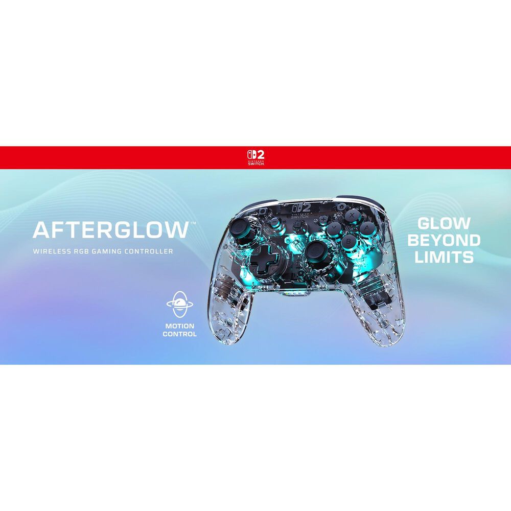 Turtle Beach Afterglow Wireless RBG Gaming Controller for Nintendo Switch 2 in Clear, , large