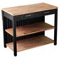 Southern Enterprises Berinsly 3-Piece Expandable Freestanding Kitchen Island Set in Black and Natural, , large