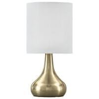 Signature Design by Ashley Camdale Table Lamp with USB in Brushed Brass