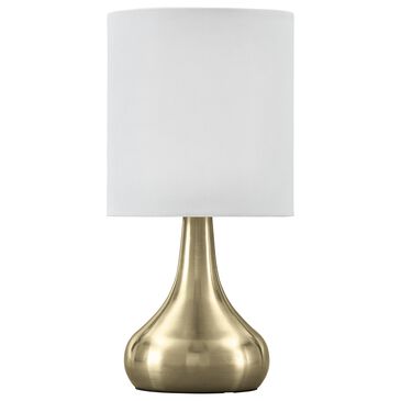 Signature Design by Ashley Camdale Table Lamp with USB in Brushed Brass, , large