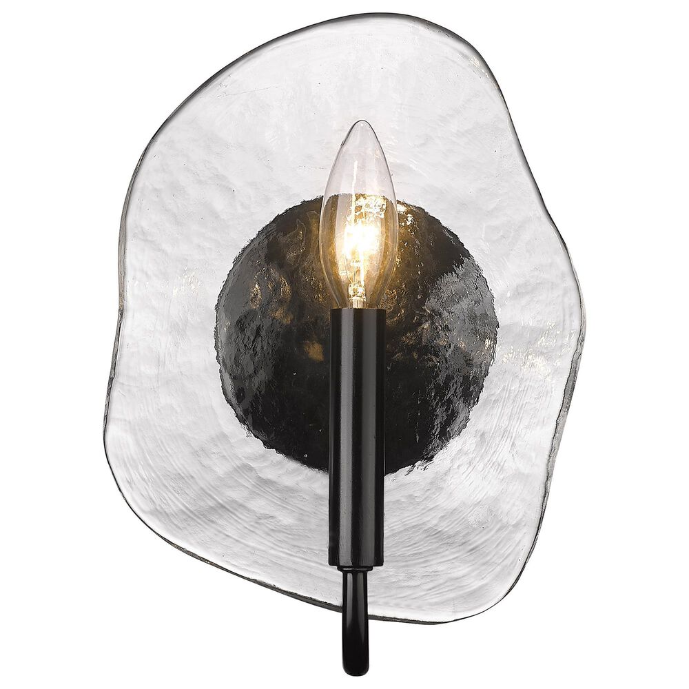 Golden Lighting Samara 1-Light Wall Sconce in Matte Black, , large