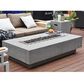 Elementi Fire Hampton Rectangle Natural Gas Fire Table in Gray, , large