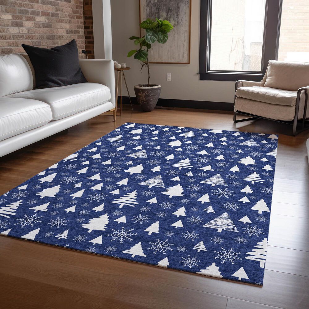 Dalyn Rug Company Wonderland WN23 3&#39; x 5&#39; Navy Indoor/Outdoor Area Rug, , large