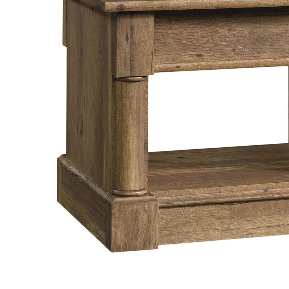 Sauder Palladia Lifttop Coffee Table in Vintage Oak Nebraska