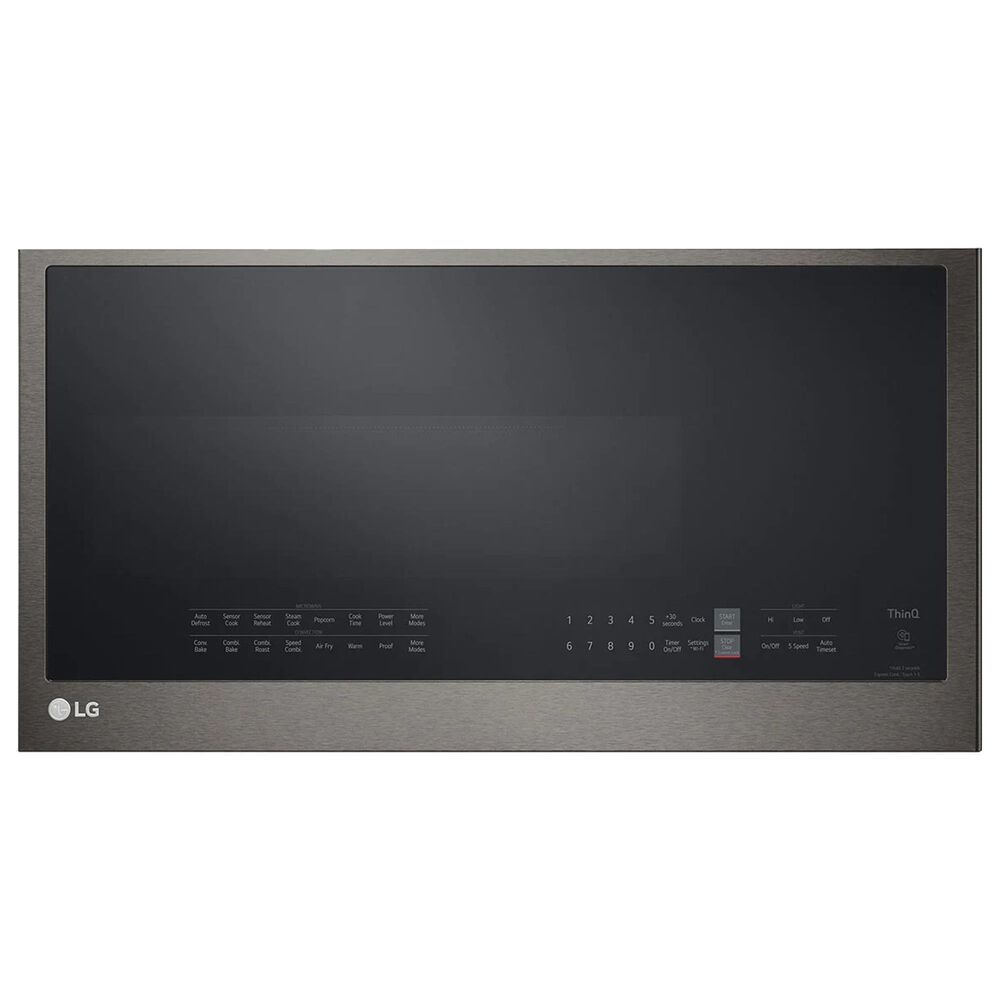 LG 1.7 Cu. Ft. Over-the-Range Microwave Oven with Air Fry in Black Stainless Steel, , large