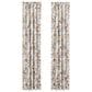 J. Queen New York Rosewood 84" x 41" Square Window Panel Pair in Blush, Green and Gold, , large