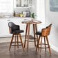 Lumisource Ahoy Swivel Counter Stool in Walnut and Black, , large