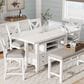Ashley Robbinsdale Counter Height Dining Table in Antique White - Table Only, , large