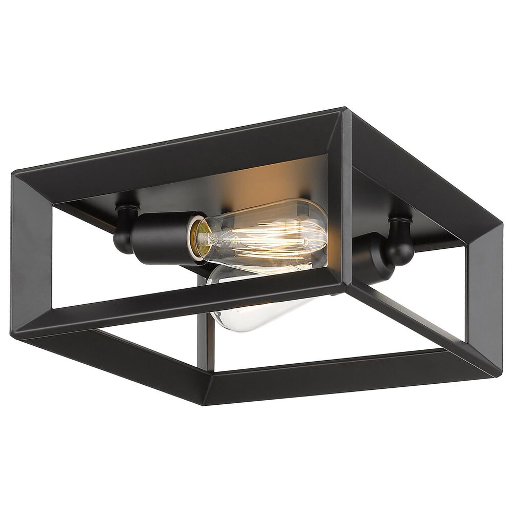 Golden Lighting Smyth Flush Mount in Matte Black, , large