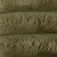 K & K Interiors 60" Faux Fur Throw Blanket in Dark Green, , large