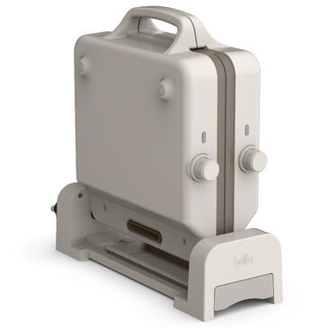 Bella 10" x 20" Ceramic Fold and Store Dual Temp Griddle in Oat Milk, , large