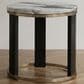 Furniture of America Morai End Table in White, Gold and Black, , large