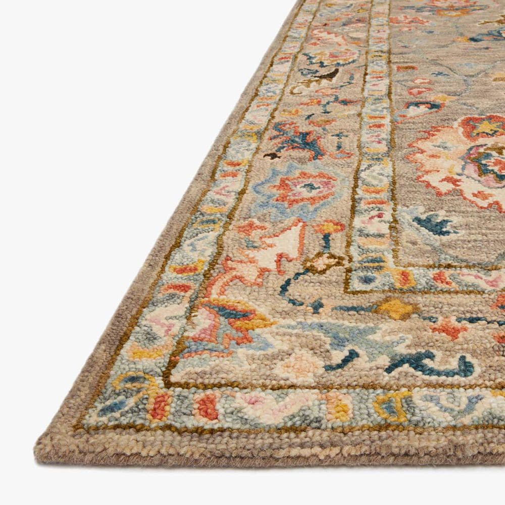 Loloi Padma Traditional 2&#39;6&quot; x 7&#39;6&quot; Grey and Multicolor Runner, , large