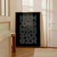 HOMLUX 24" x 18" Circles Canvas Art in Black and White, , large