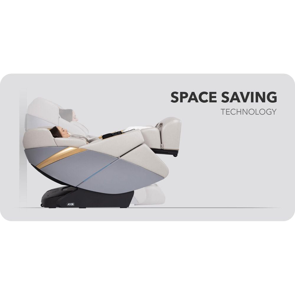 Osaki Ador 3D Allure Zero Gravity Voice Activated Massage Chair in Taupe, , large